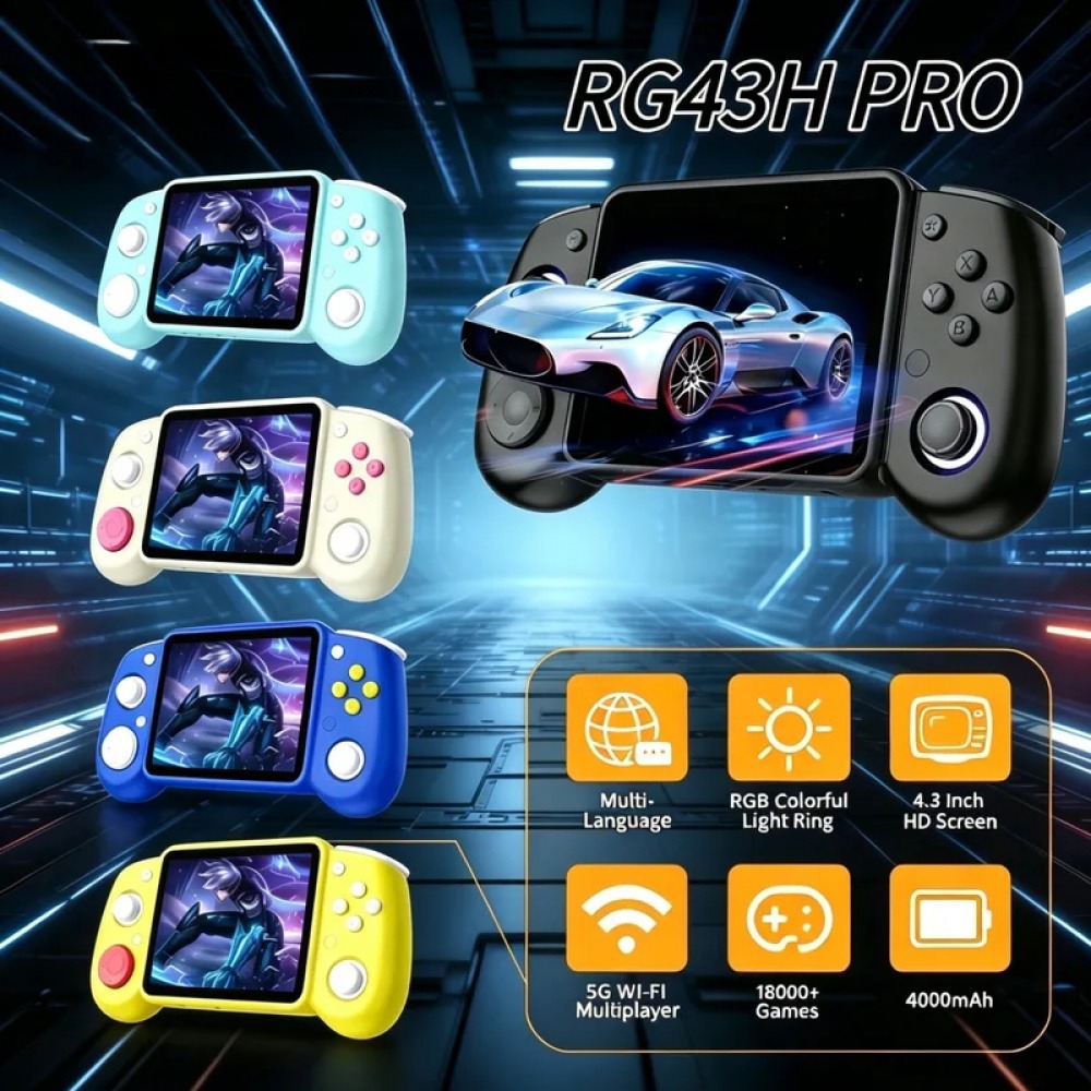 Console Retro Gaming Portable - RG43H Pro Console di Gioco Portatile