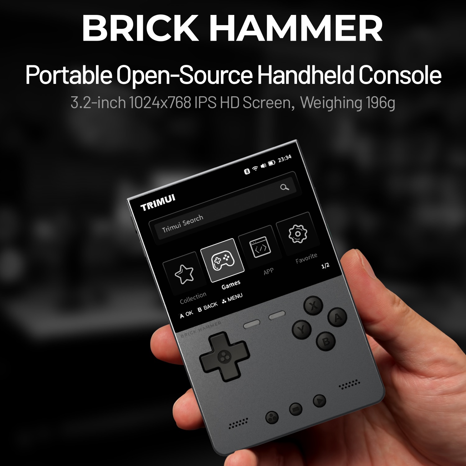 Retro Gaming Phone - TRIMUI BRICK HAMMER Console di gioco