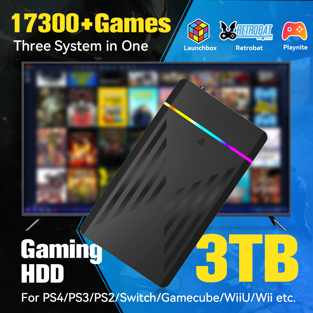 Retro Gaming Portable - HDD da gioco portatile da 3
