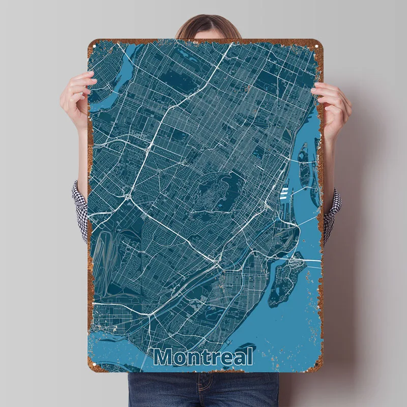 Poster della Mappa di Montreal - Retro Gaming Montreal recensione e prezzo